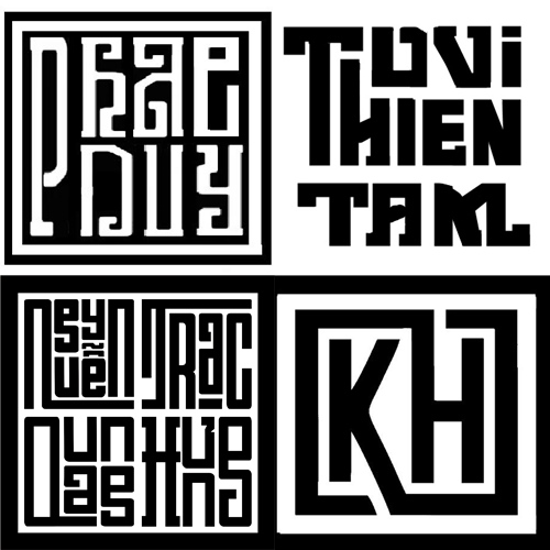 Các mẫu font Việt Hóa chữ triện