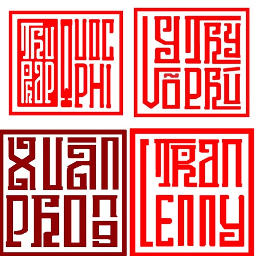 Các mẫu font Việt Hóa thiết kế sáng tạo.